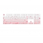 Sakura 104+12 Clear PC+PBT Dye-subbed Pudding Jelly Keycaps Set ASA Profile Mechanical Keyboard